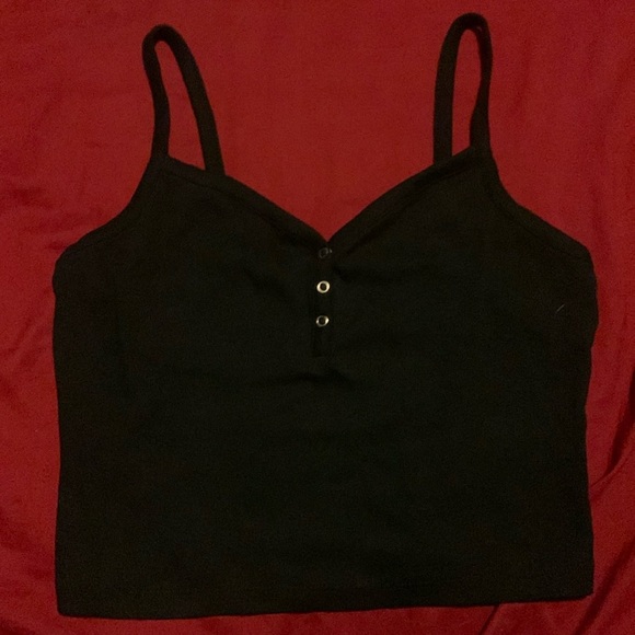 No Boundaries Tops - Brand, No boundaries. Color, black. Spaghetti strapped, crop top.